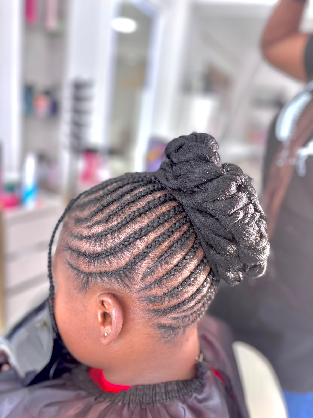 Kids Cornrow Updo