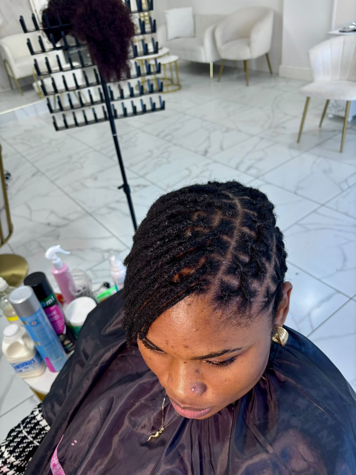 Natural Flat Twist Updo