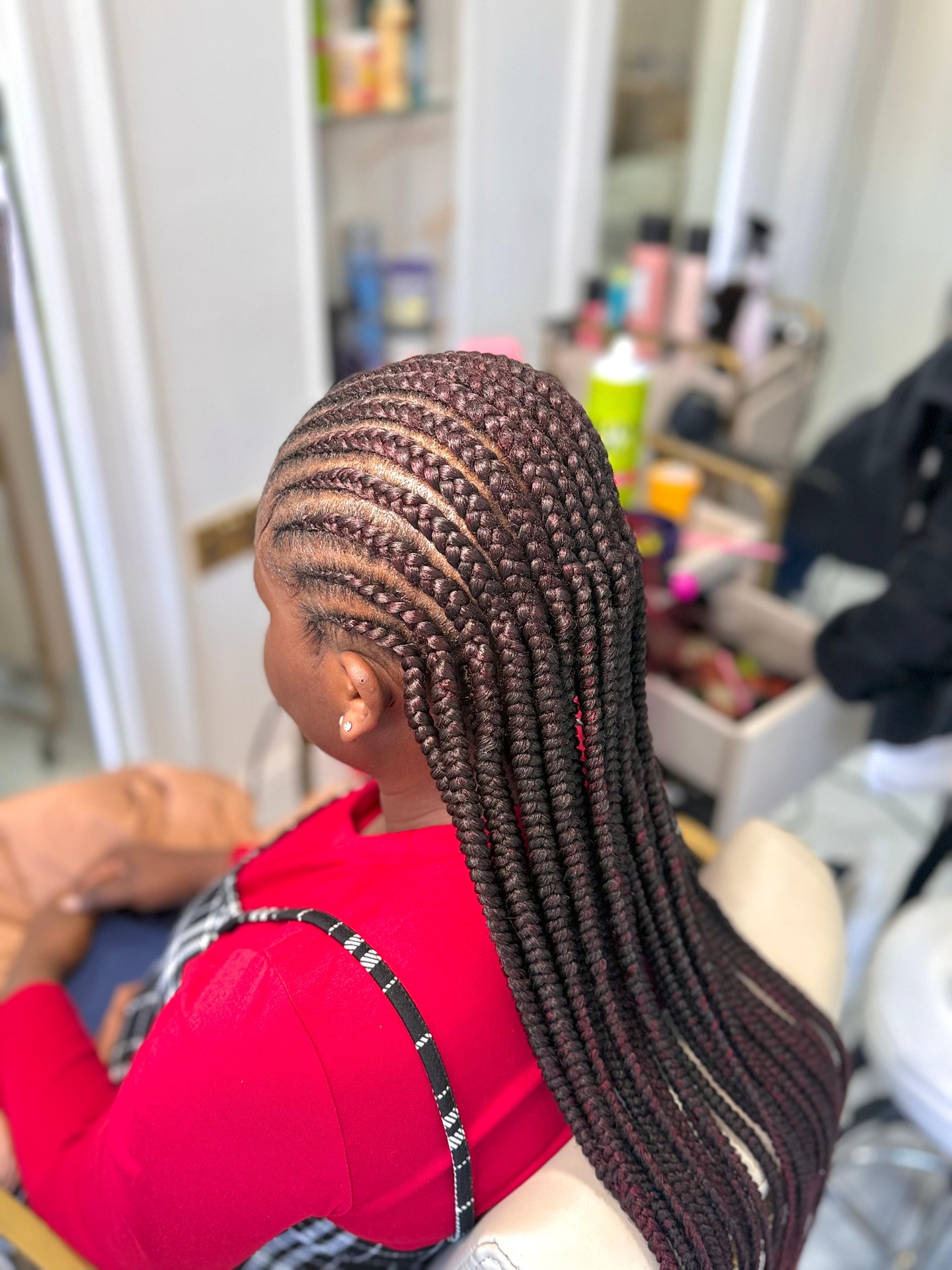 Burgundy Lemonade Stitch Braids