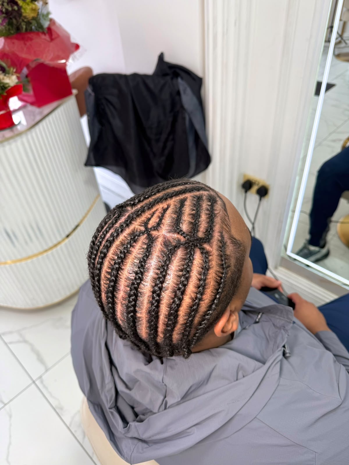 Men's Neat Scalp Cornrows
