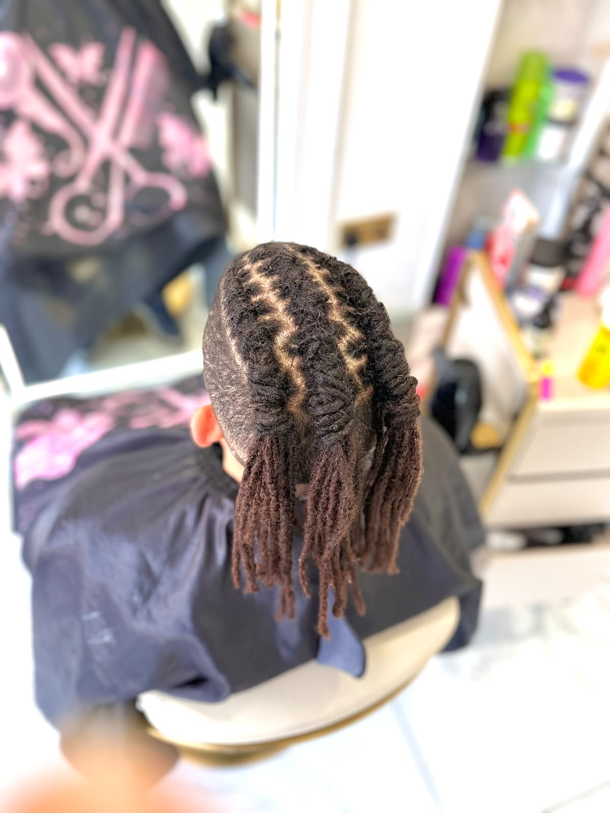 Men's Loc Braids with Twisted Ends