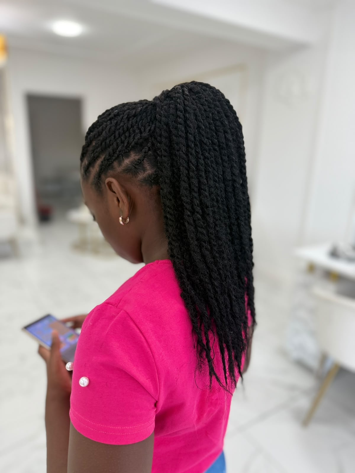 Kids Senegalese Twist Ponytail