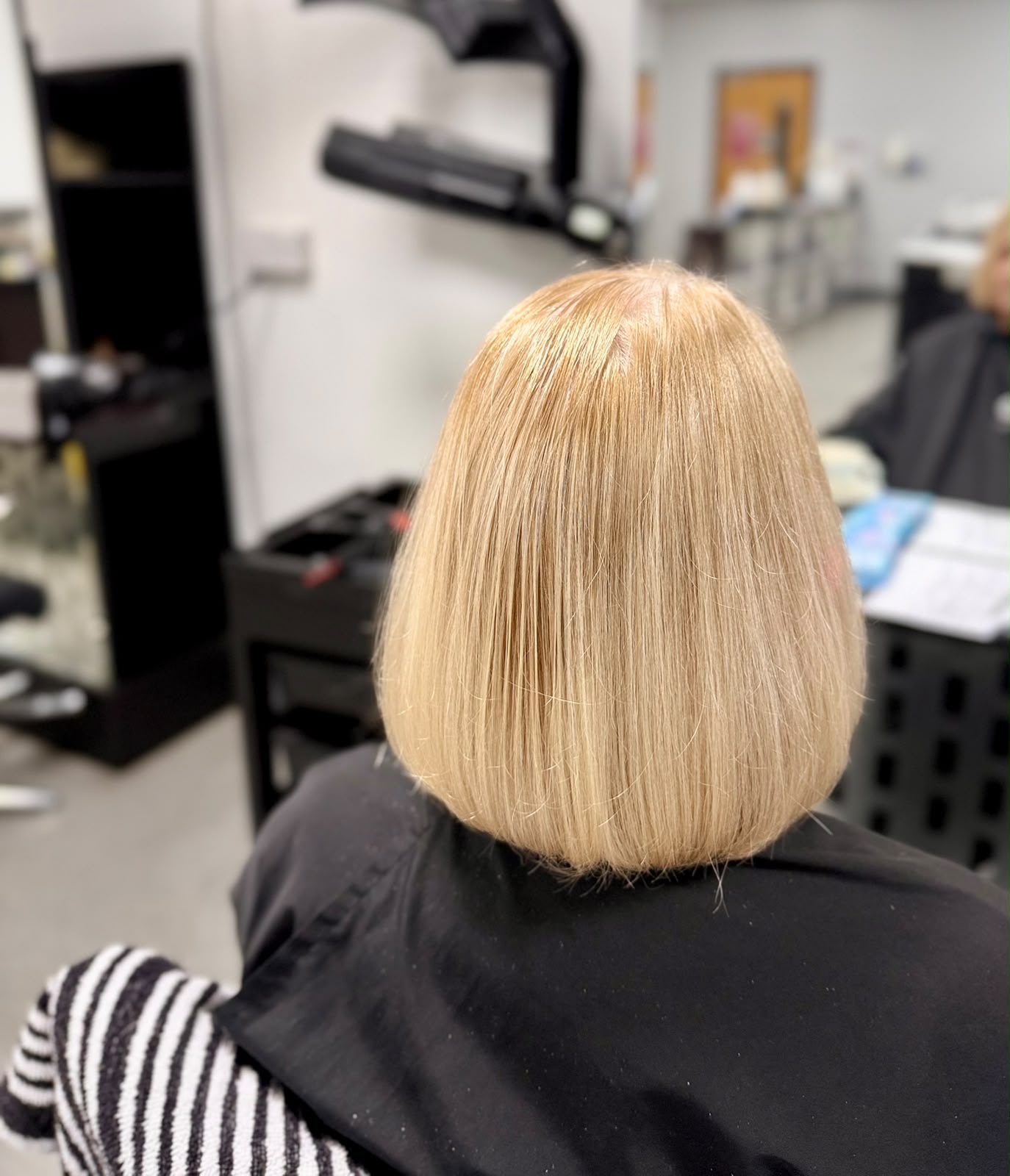 Blonde Bob Blow Dry
